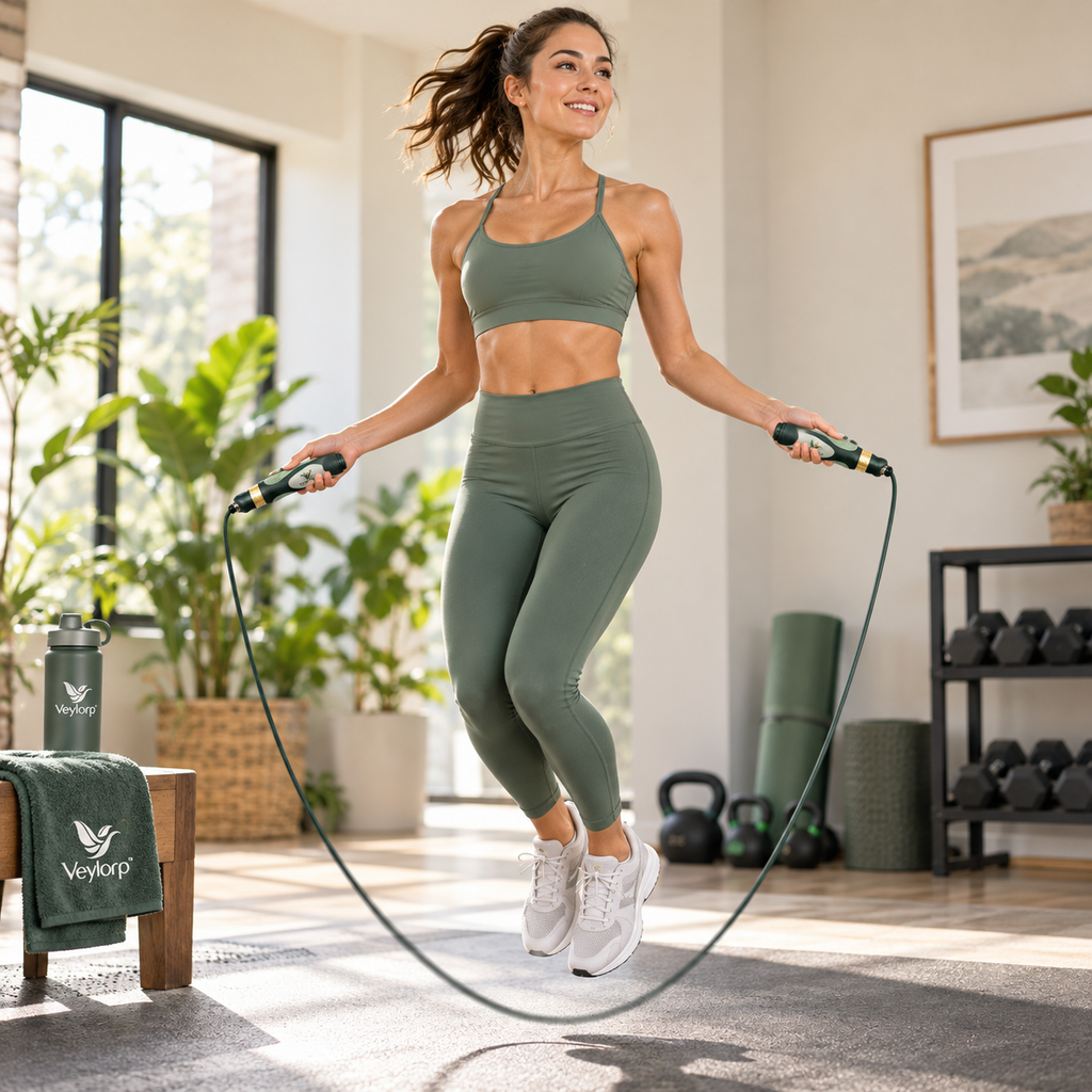 Veylorp™ Swivel Neck Adjustable Jump Rope